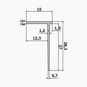 ⁦TEMPOLISTEL® A110 قطاع معدني إيقاف للحاجز⁩ - الصورة ⁦2⁩