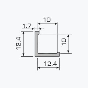 ⁦TEMPOLISTEL® A123 قطاع معدني لحماية الزوايا⁩ - الصورة ⁦2⁩