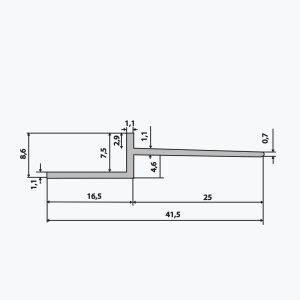⁦TEMPOLISTEL® B111 قطاع معدني مفصل مجوف قابل للثني⁩ - الصورة ⁦3⁩